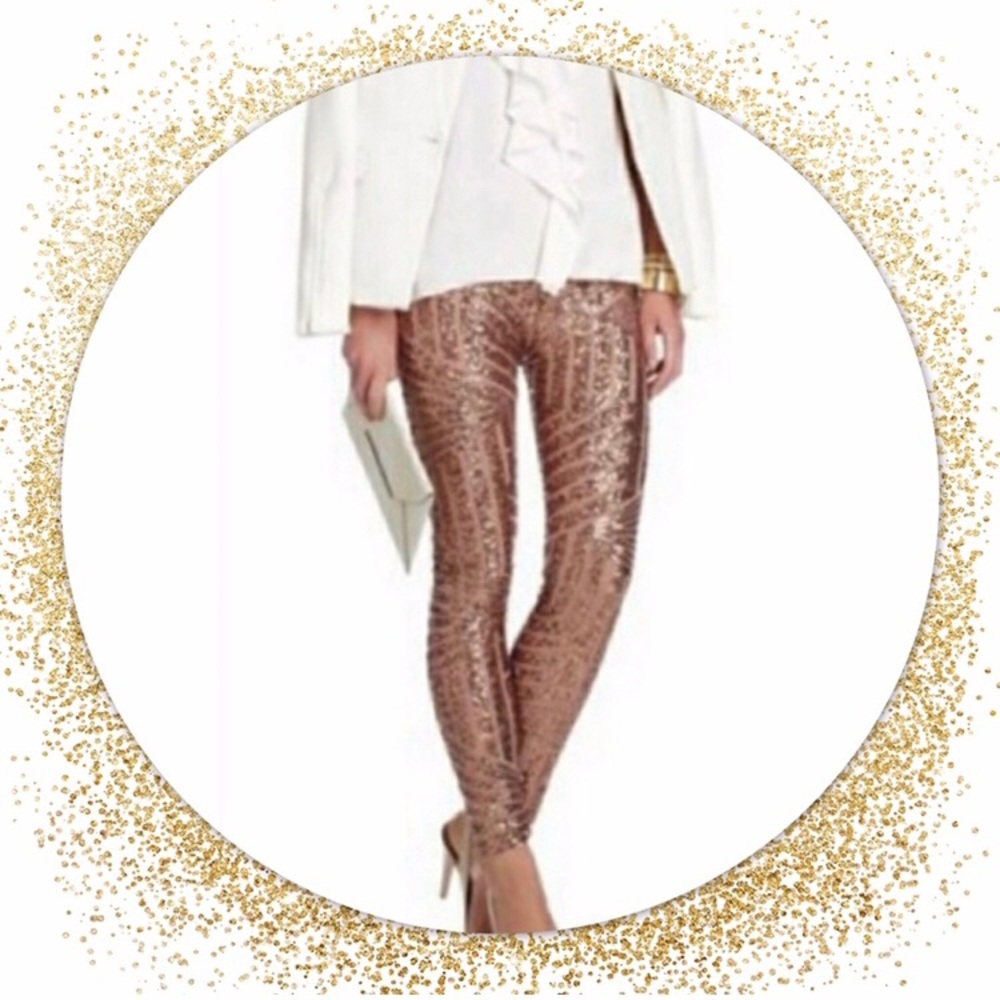 BCBGMaxazria snake sequin pants